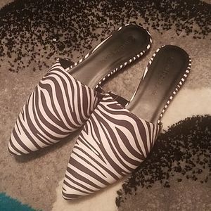 COPY - Zebra slide mules
